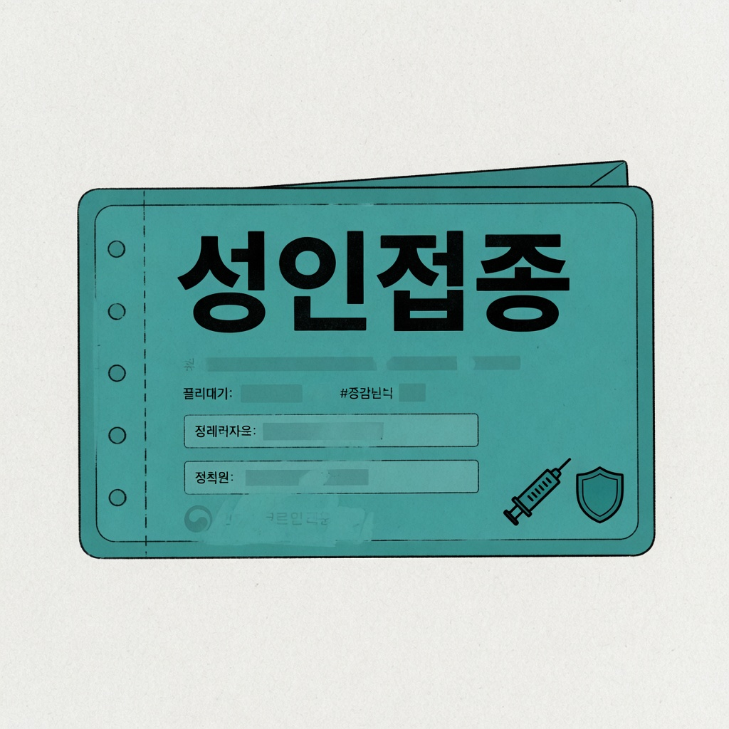 성인 예방접종 안내 (2026)