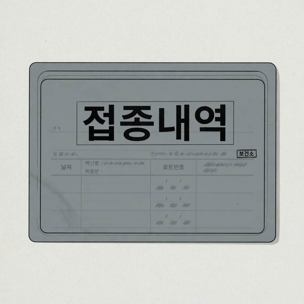 예방접종 내역 조회 (2026)